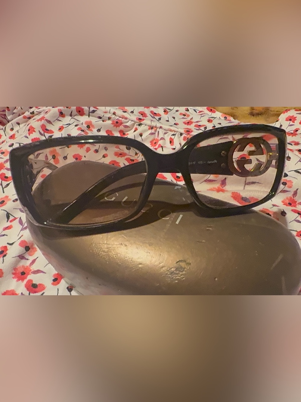 Gucci Dark Brown Square frame you can put own prescripcion Glasses Authentic - Picture 14 of 16